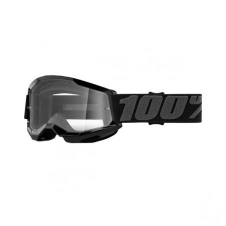 Óculos Motocross 100% Strata2 Junior Preto-Cinza