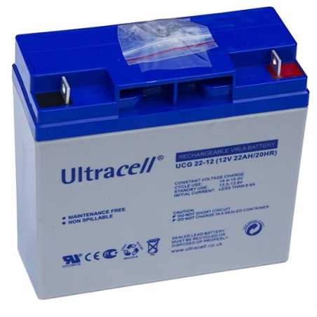 Bateria 12V/22AH (UCG12-22 / Gel, Ciclo Profundo), ULTRACELL ®