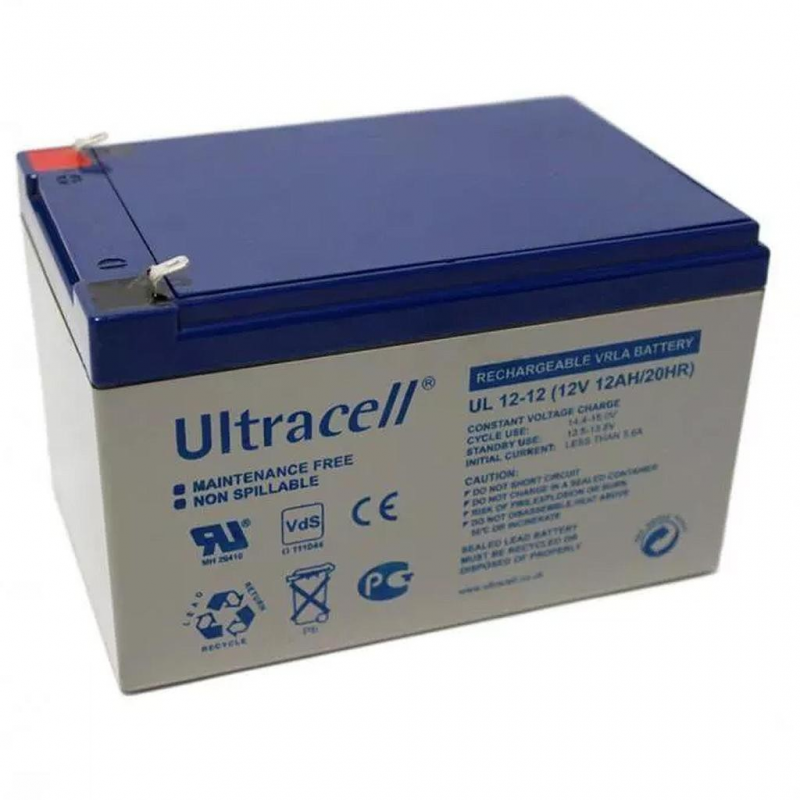Bateria 12V/12AH (UL12-12 / Série Geral), ULTRACELL ®