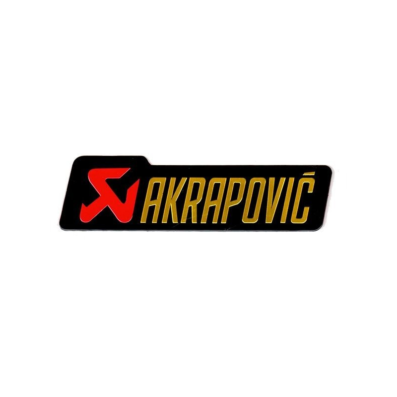 Adesivo Akrapovic Alumínio 3D de alta temperatura