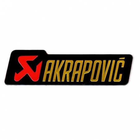 Adesivo Akrapovic Alumínio 3D de alta temperatura