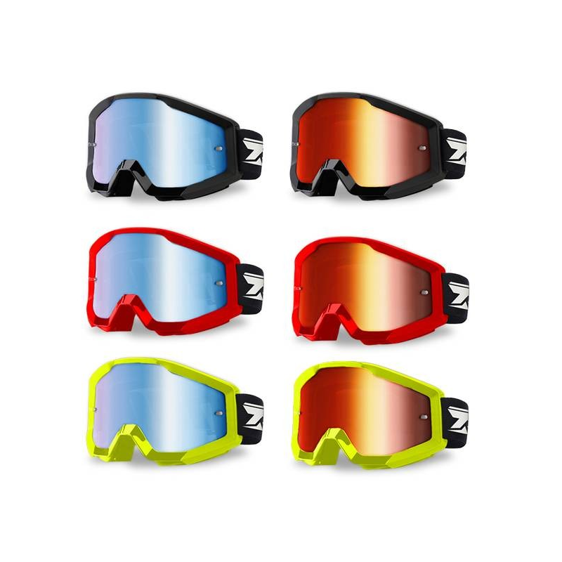Oculos ADULTO Offroad (Lente Espelhada 2 tipos: Azul ou Laranja), Tox Racing