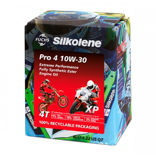 Óleo Moto Silkolene Pro 4 10W30 XP 4L