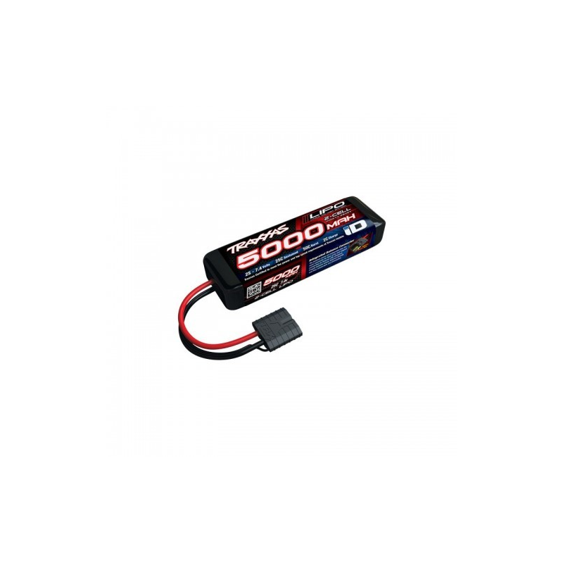 5000mAh 7.4v 2-Cell 25C LiPo ID Battery