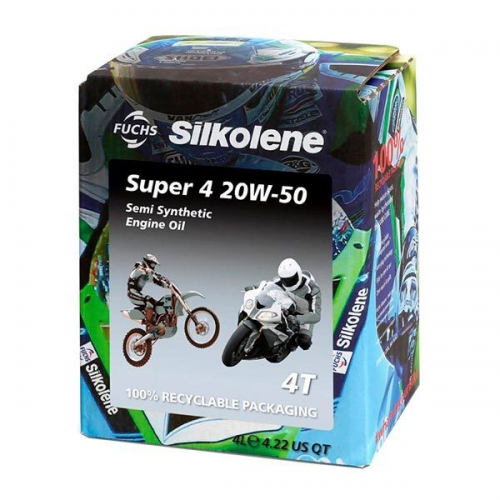Óleo Moto Silkolene Super 4 20W50 4L
