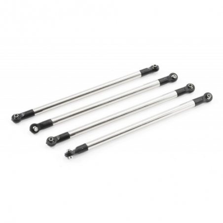 FTX OUTBACK 2.0 NICKEL PLATED STEEL SIDE LINKAGE 100MM 4PC