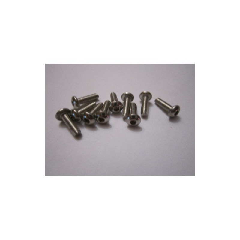 Head metal Button Hex Screw M3x10-10pcs / set INOX