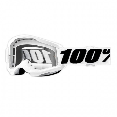 Óculos Motocross 100% Strata2 Everest White