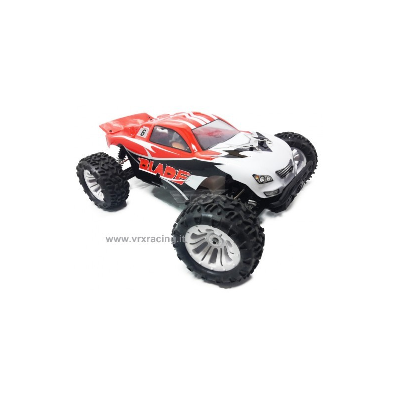 Red Mega Truck Sword 1/10 Off road with GO.18 2-speed 2.4 GHz 4WD RTR VRX petrol engine