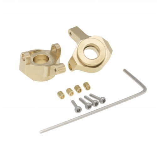 AXIAL SCX24 BRASS FRONT STEERING KNUCKLE 8G 2PCS