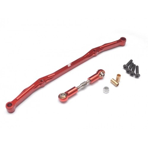 Boom Racing Aluminum Steering Linkage - 1 Set Red [RECON G6 The Fix Certified] for Axial SCX10