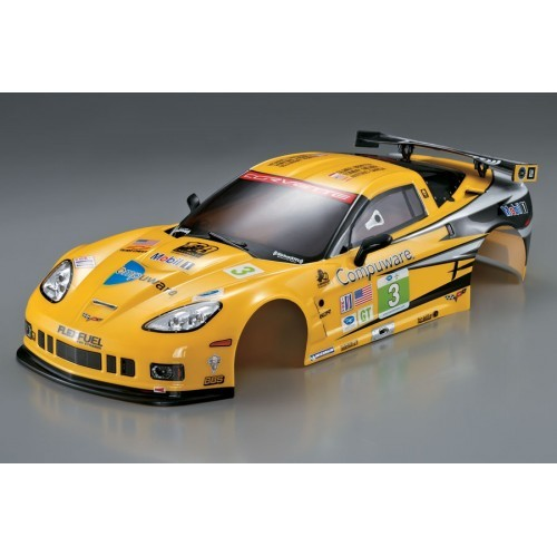 CORVETTE GT2 190MM YELLOW FINISHED BODY