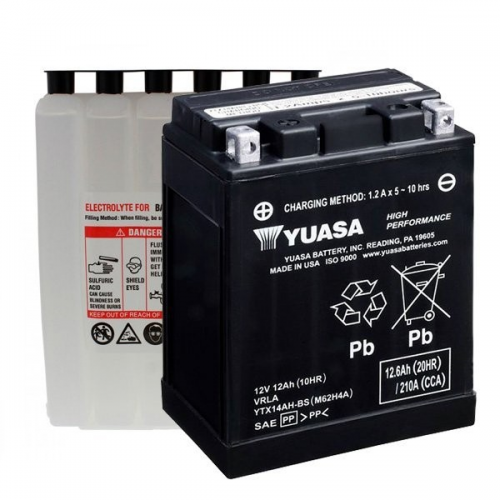 Bateria Moto Yuasa YTX14AH-BS