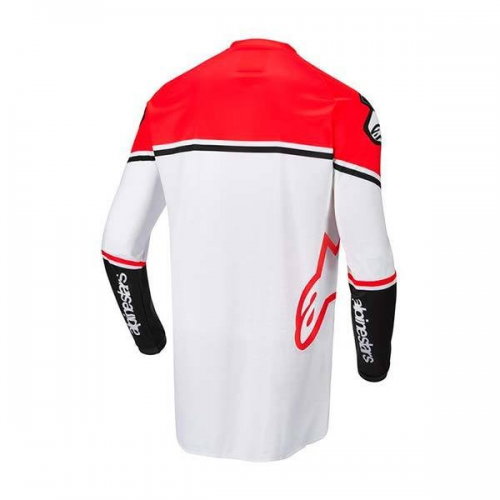Camisa Alpinestars Racer Fluo Red White Fluo