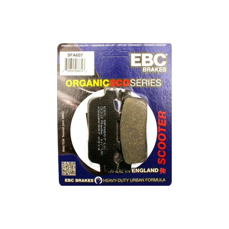 Pastilhas de freio EBC SFA607 Orgânico