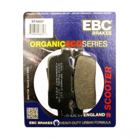 Pastilhas de freio EBC SFA607 Orgânico