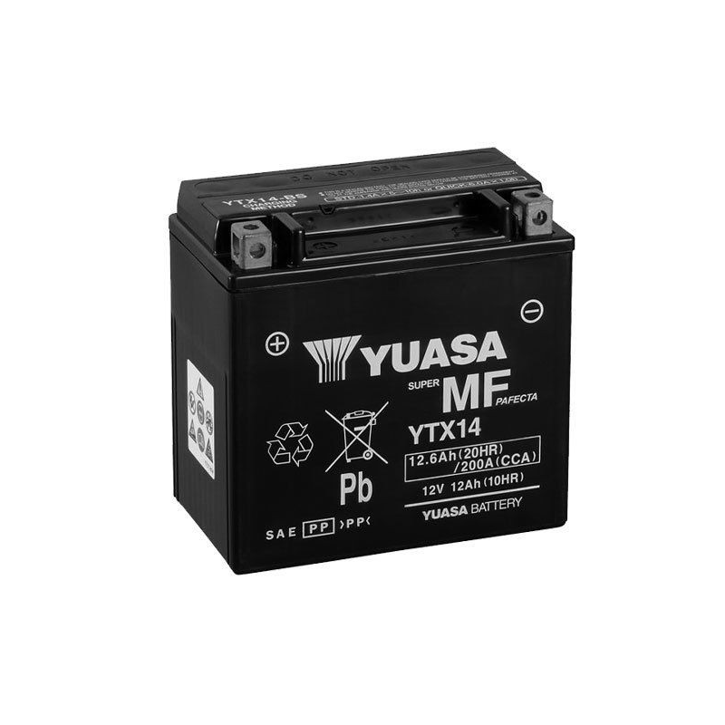 Bateria Moto Yuasa AGM YTX14-BS