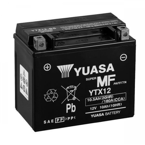 Bateria Moto Yuasa AGM YTX12-BS