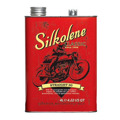 Óleo de motocicleta Silkolene Classic Straight 30 4L