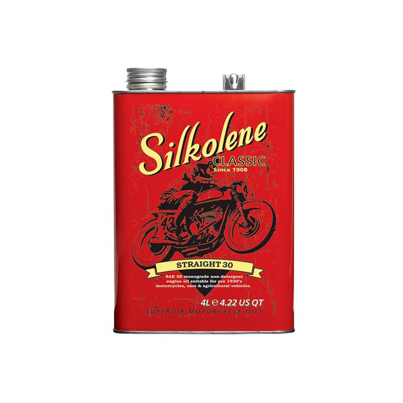 Óleo de motocicleta Silkolene Classic Straight 30 4L