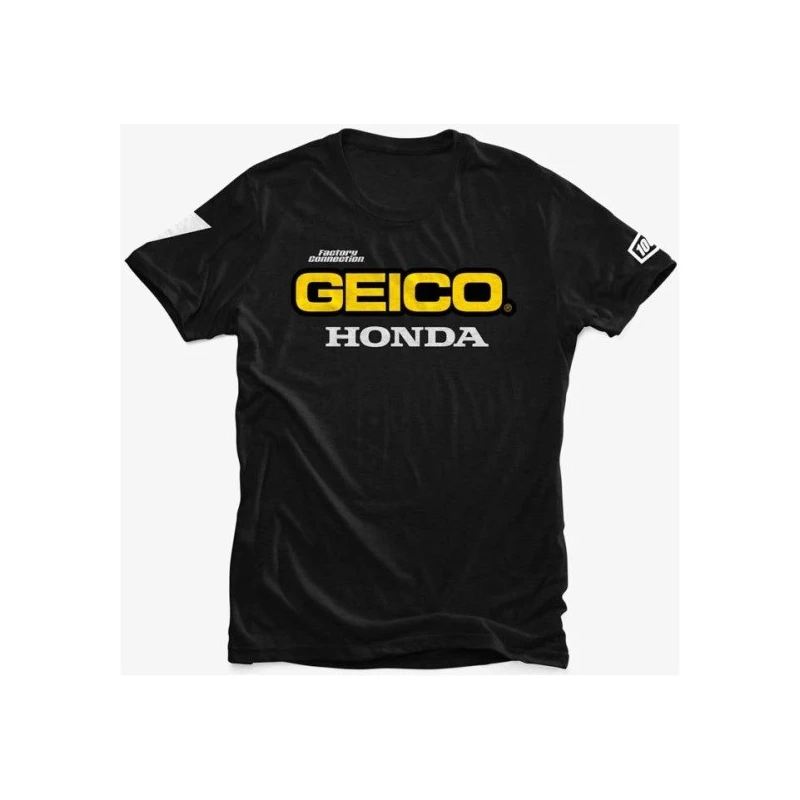 T-Shirt 100% Standard Geico Honda Blk